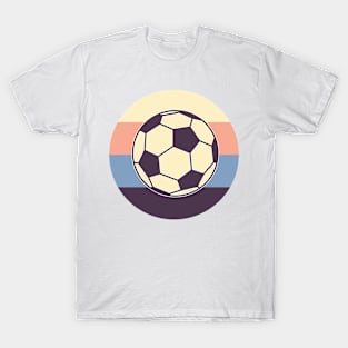 Soccer Ball in Retro Colors T-Shirt